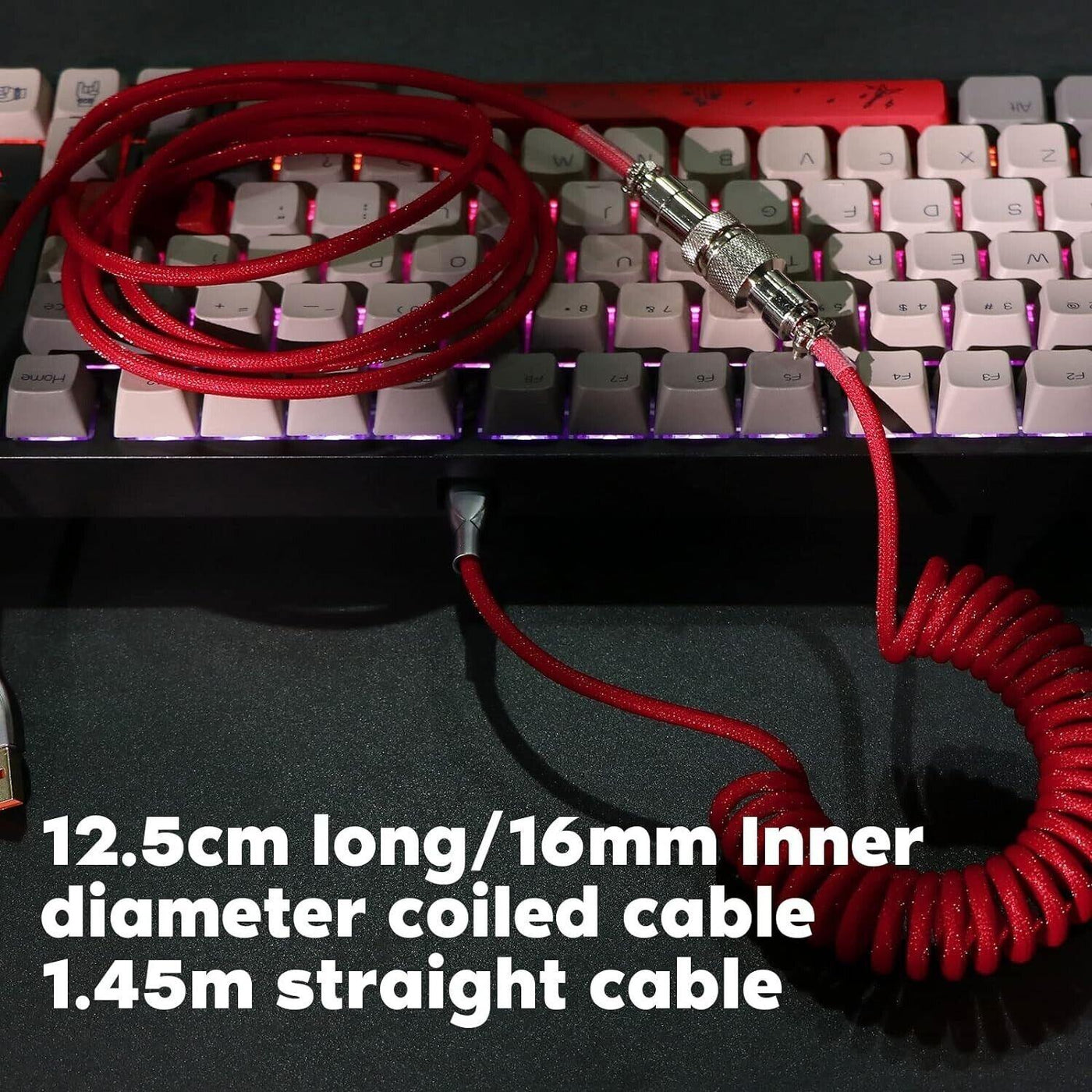 EPOMAKER Mix USB Typ C Kabel 1.8m, Typ-C zu USB A, TPU, Mechanisches Tastatur-Sp