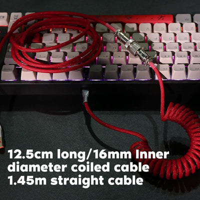 EPOMAKER Mix USB Typ C Kabel 1.8m, Typ-C zu USB A, TPU, Mechanisches Tastatur-Sp