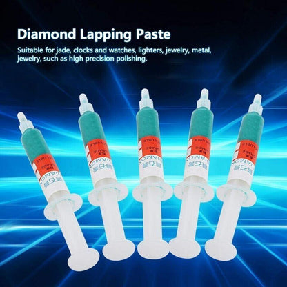 5 Stück/Set Diamantschleifpolierpaste Läppmasse Körnung W0.5-W40 320~10000 (W20)