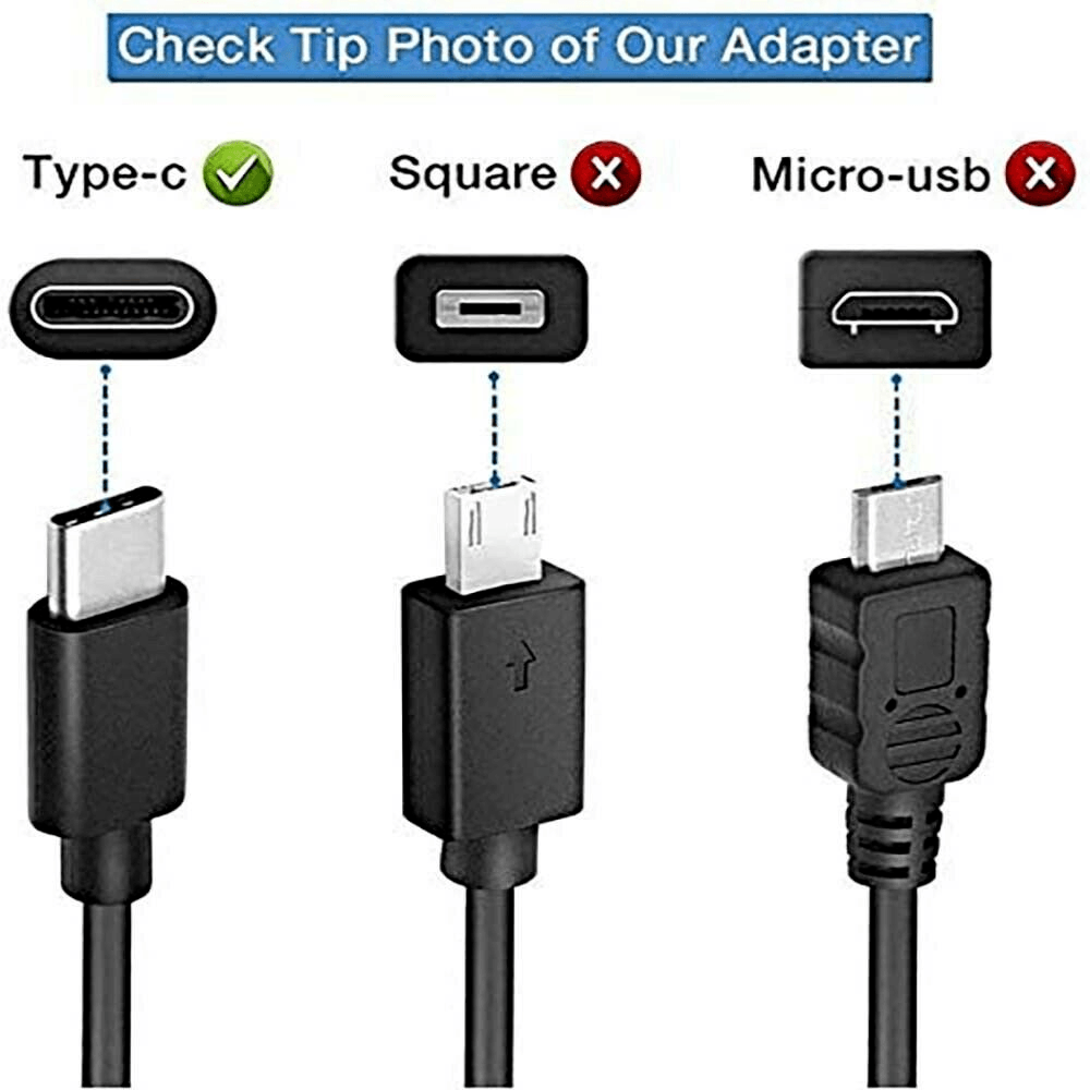65W USB C Netzteil PD Ladegerät Laptop Ladekabel Type C Adapter