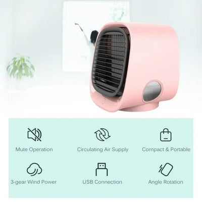 M201 Mini Thermantidote USB Desktop Home Büro Klimaanlage Ventilator Tragbare Lu
