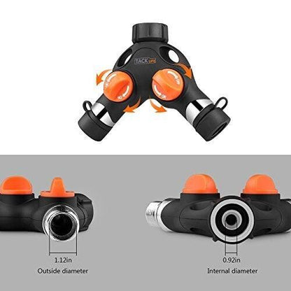 TACKLIFE Schlauchverbinder 2-Wege-Y-Schlauchverteiler/stabile Konstruktion/3/4-M