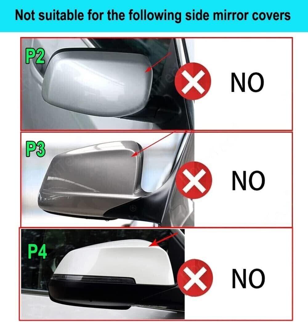 Auto Spiegelkappen 1 Paar Auto Tür Außenspiegelkappe Rückspiegelkappe BMW