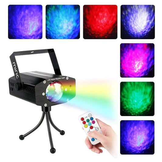 Mimic Ripplde LED Discolicht ML-3 (Musik, Fernbedienung, 7 Farben, Alulegierung,