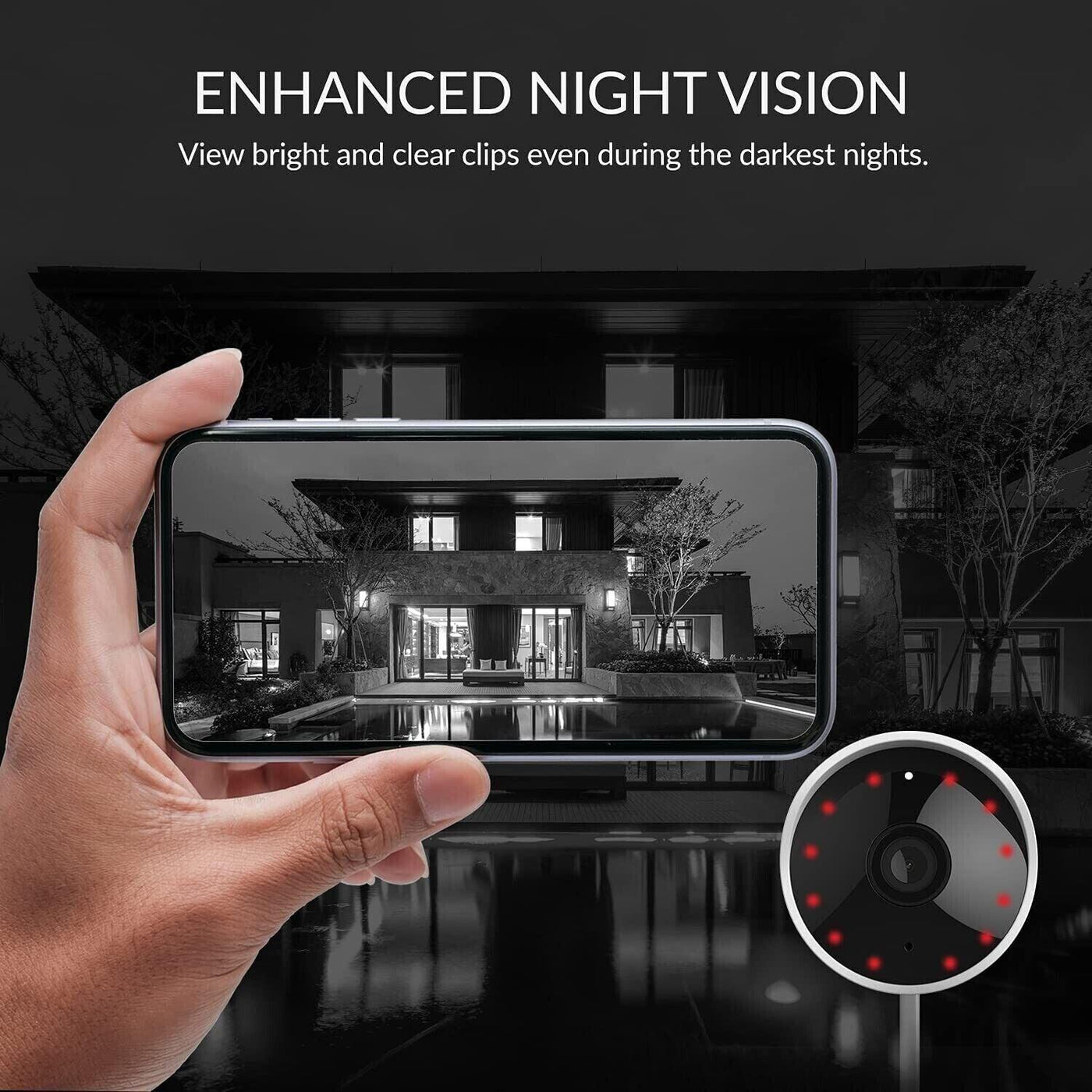 YI Überwachungskamera Aussen 1080P Wifi,IP65 Wetterresistent WLAN IP Kamera Outdoor