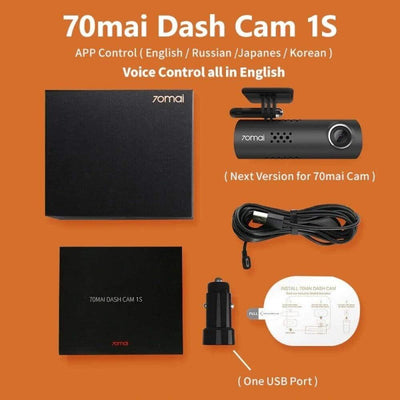 70mai Dash Cam Auto DVR 1S APP Sprachsteuerung 1080P HD Nachtsicht Auto Kamera R