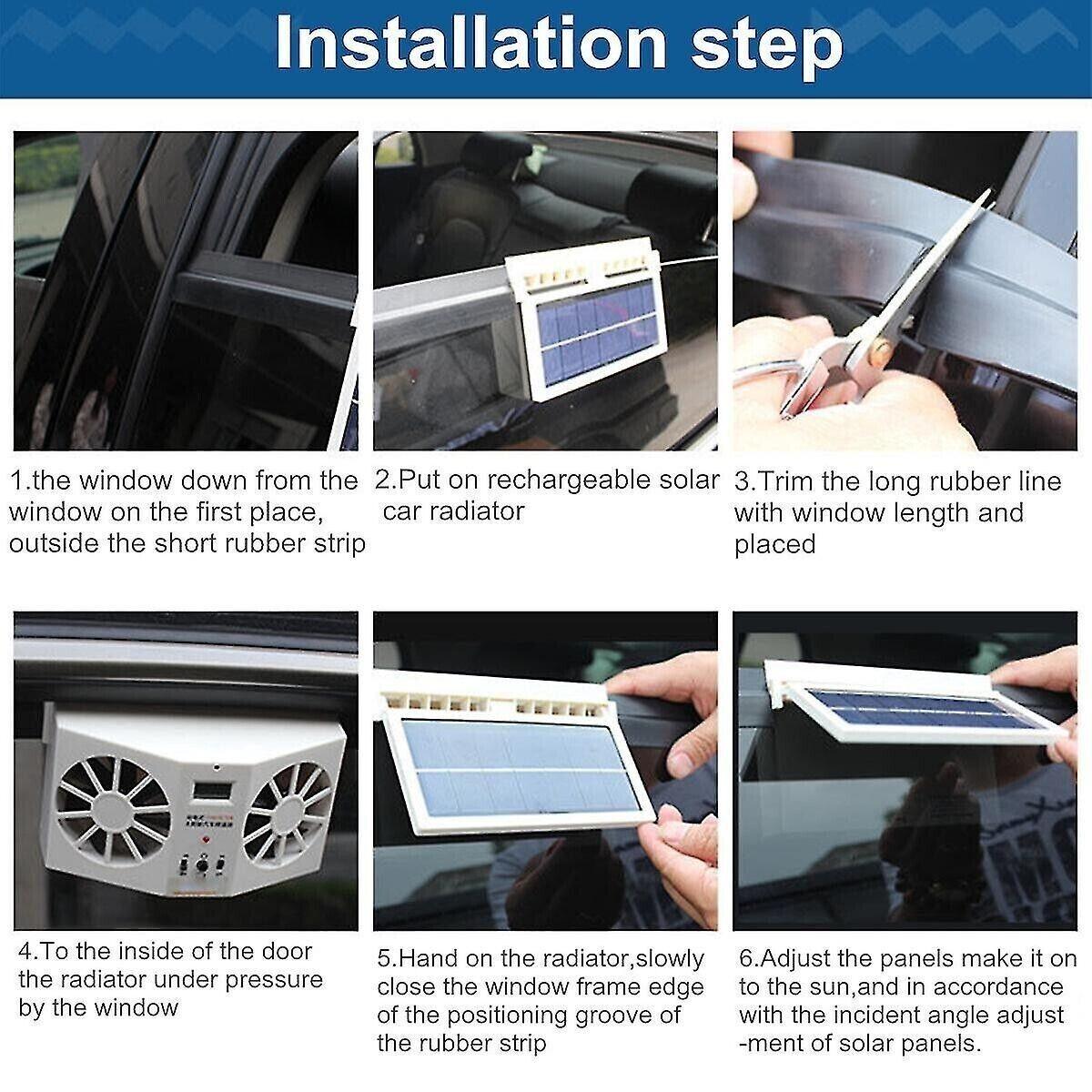 Solar-Autokühler Wiederaufladbarer Fenster-Luftkühler MX-8802