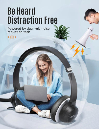Mpow HC6 - wired comnputer headset