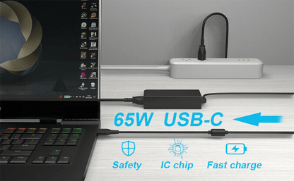 65W USB C Netzteil PD Ladegerät Laptop Ladekabel Type C Adapter