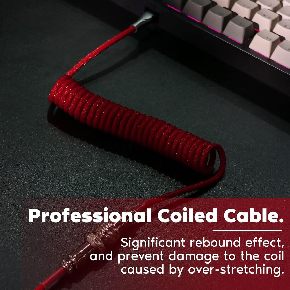 EPOMAKER Mix USB Typ C Kabel 1.8m, Typ-C zu USB A, TPU, Mechanisches Tastatur-Sp