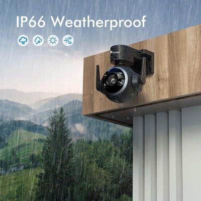 ctronics 700C - 2.5K 4MP Überwachungskamera Aussen WLAN 2,4/5GHz, PTZ WiFi IP