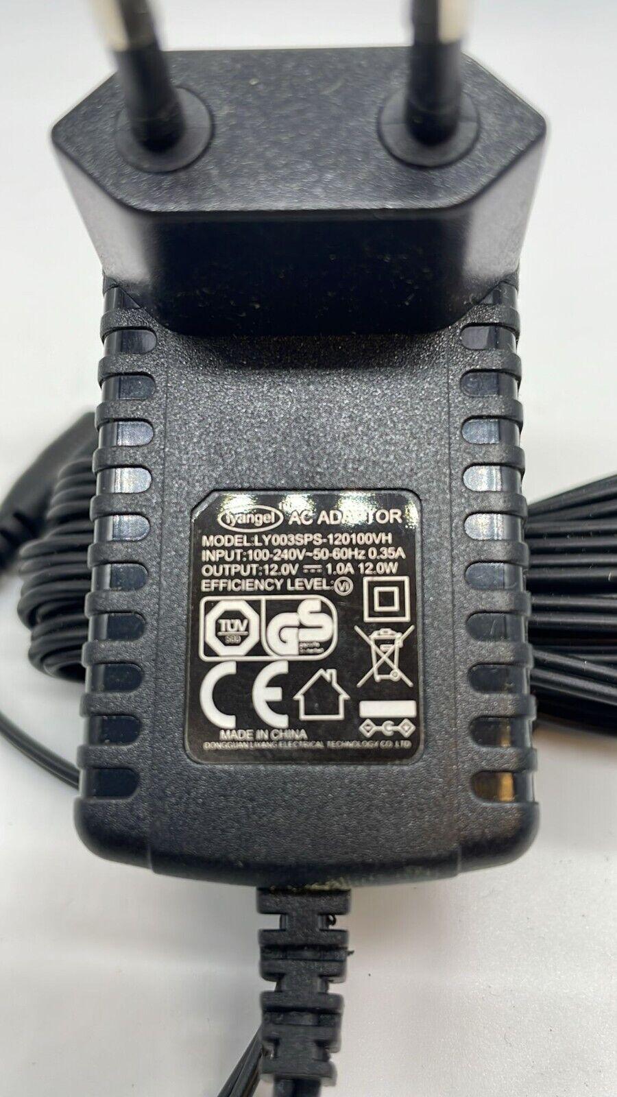 LYANGEL:LY003SPS-120100VH INPUT: 100-240V-50-60Hz 0.35A OUTPUT:12.0V -= 1