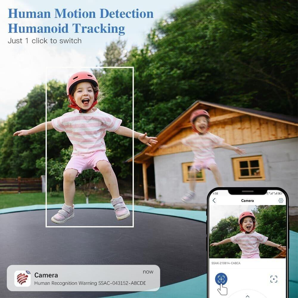 Ctronics 760C - 6X Hybrid-Zoom Überwachungskamera Aussen mit Dual-Objektiv,