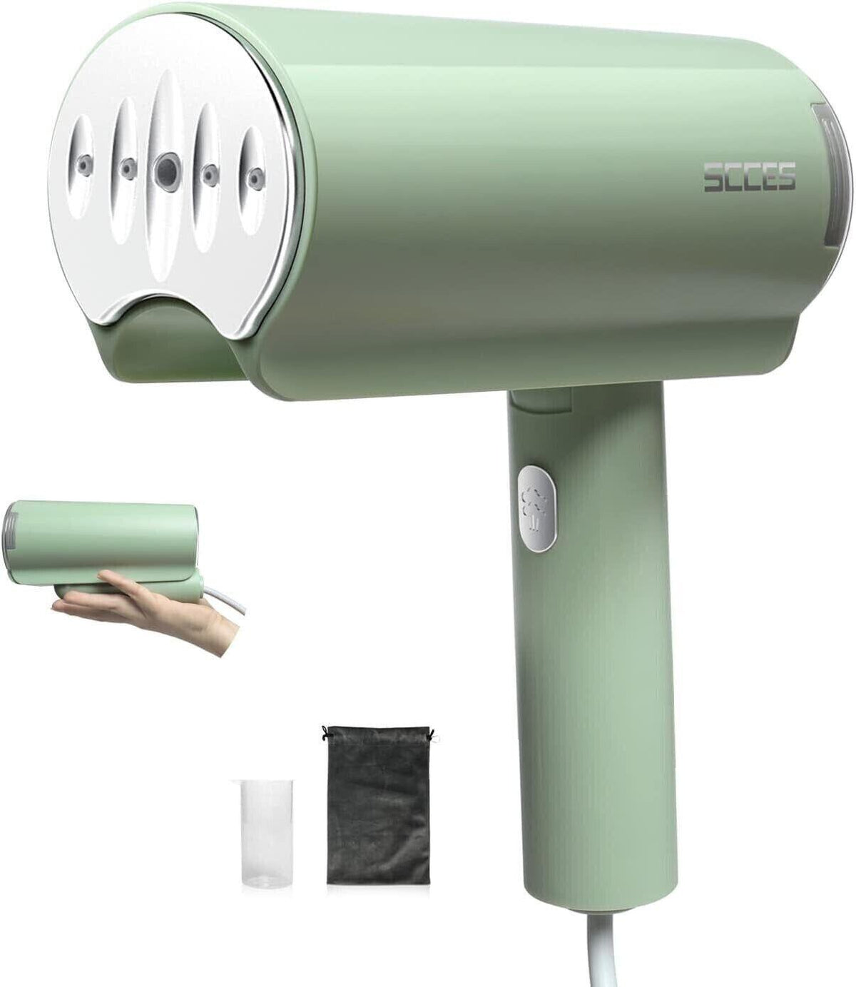 SCCES NJ-HIE02 - Dampfglätter 1200W, Faltbarer Handdampfer mit Abnehmbarem