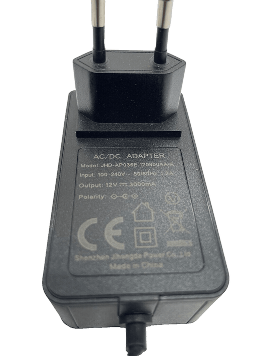 AC/DC ADAPTER Model: JHD-AP036E-120306A AN Input: 100-240V -1: 50/50-201-21 Outp