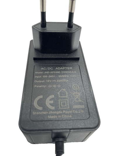 AC/DC ADAPTER Model: JHD-AP036E-120306A AN Input: 100-240V -1: 50/50-201-21 Outp